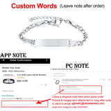 Personalized Baby Name Bracelet Stainless Steel Adjustable ID Bracelet