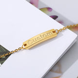 Personalized Baby Name Bracelet Stainless Steel Adjustable