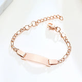Baby Name Bracelet Stainless Steel Carousel Toddler Adjustable Chain Bracelets