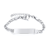Baby Name Bracelet Stainless Steel Carousel Toddler Adjustable Chain Bracelets