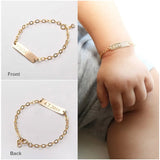 Baby Name Bracelet Stainless Steel Girl Boy Birthday Jewerly