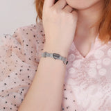 Baby Name Bracelet Watchband Stainless Steel Rose Bracelet