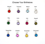 Child ID Bracelet with Birthstone, Little Girl Gift