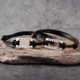 Dad Bracelet Stainless Steel Engraved Birth Date