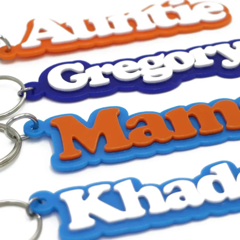 Acrylic Initial Key Chain Backpack 3D Name Tag Wedding Party Favor