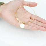 Personalized Bangle Bracelet for Girlfriend - Valentine's Day Gift