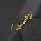 Custom Stainless Steel Name Bracelet Bangle