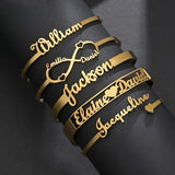 Custom Stainless Steel Name Bracelet Bangle