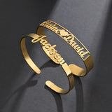 Custom Stainless Steel Name Bracelet Bangle