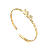 Custom Stainless Steel Name Bracelet Bangle