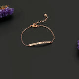 Personalized Bar Bracelet for Women