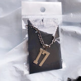 Personalized Basketball Baseball Numeral Necklaces Stainless Steel