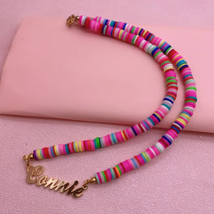 Personalized Pearl Chain Necklace Stainless Steel Jewelry