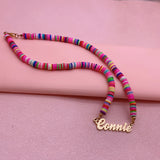 Personalized Pearl Chain Necklace Stainless Steel Jewelry