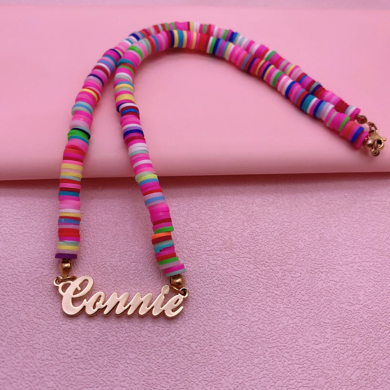 Personalized Pearl Chain Necklace Stainless Steel Jewelry