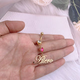 Birthstone Belly Ring Stainless Body Jewelry Gift Women