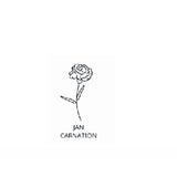 Birth Flower Name Necklace Personalized Name Necklace For Women