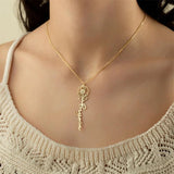 Custom Birth Flower Necklace Stainless Steel Women Gift Floral Nameplate