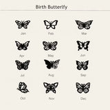 Butterfly Name Necklace Stainless Steel Personalized Choker Women Birthday