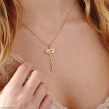 Personalized Birth Month Flower Name Necklace
