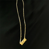 Birth Year Necklaces - Personalized Number Pendant Stainless Steel