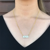 Birth Year Necklaces - Personalized Number Pendant Stainless Steel