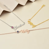 Birthstone Bracelet,Custom Nameplate Bracelet,Personalized Bracelet