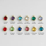 Birthstone Carved Name Bangle For Women Stainless Steel Adjustable Bangle