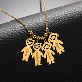 Stainless Steel Custom Name Necklaces for Women Children Mom