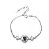925 Silver Pet Photo Bracelet Personalized Christmas Gift