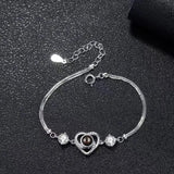 925 Silver Pet Photo Bracelet Personalized Christmas Gift