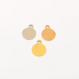 Stainless Steel Round Blank Pendant-Engrave Logo for Jewelry Making
