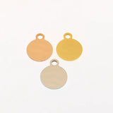 Stainless Steel Round Blank Pendant-Engrave Logo for Jewelry Making