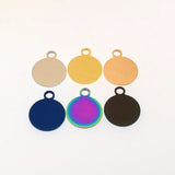 Stainless Steel Round Blank Pendant-Engrave Logo for Jewelry Making