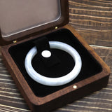 Walnut Wood Jewelry Set with Buddha Pendant