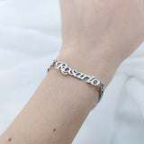 Stainless Steel Name Bracelet for Women