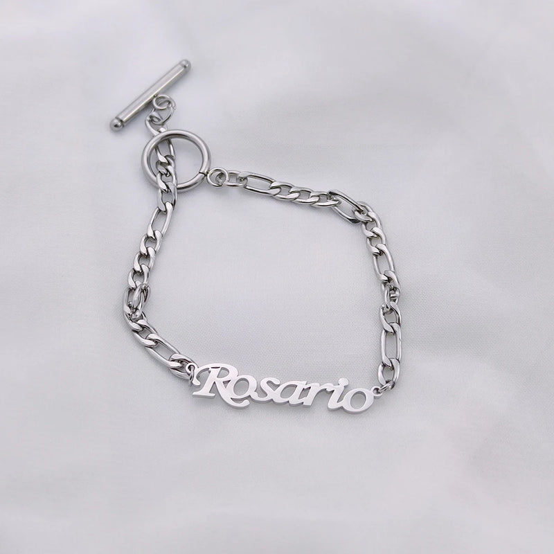 Stainless Steel Name Bracelet for Women