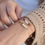 Personalized Engraved Name Stainless Steel Bracelet for Women