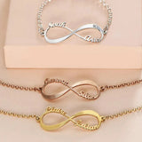Stainless Steel Chain Couple Nameplate Bracelets Personalized Necklaces