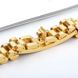 Stainless Steel ID Name Watch Bracelet Engraving Personalized Jewelry
