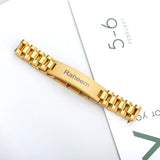 Stainless Steel ID Name Watch Bracelet Engraving Personalized Jewelry