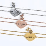 Custom Stainless Steel Engraved Picture Bracelet - Personalized Gift