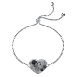 Custom Stainless Steel Engraved Picture Bracelet - Personalized Gift