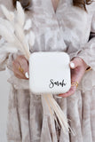 Personalized Bride Mrs Jewelry Box Bridal Shower Gift Honeymoon