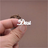 Silver Rose Lapel Pin Stainless Steel Brooch for Women Men