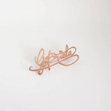 Personalized Handwriting Name Brooch-Pin-Steel Jewelry-Wedding Gift