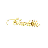 Personalized Nameplate Brooch - Stainless Steel Name Pin - Logo Gift