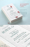 Gold/Silver Foil Business Card Printing High Quality 350gsm Paper MP013-2