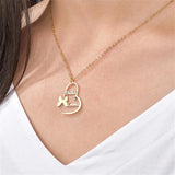 Butterfly Double Name Necklace Stainless Steel Necklace Lady Butterfly Necklace