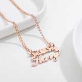 Butterfly Name Pendant With Heart Personalized Necklace